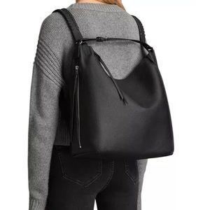 All Saints Taupe Convertible Backpack